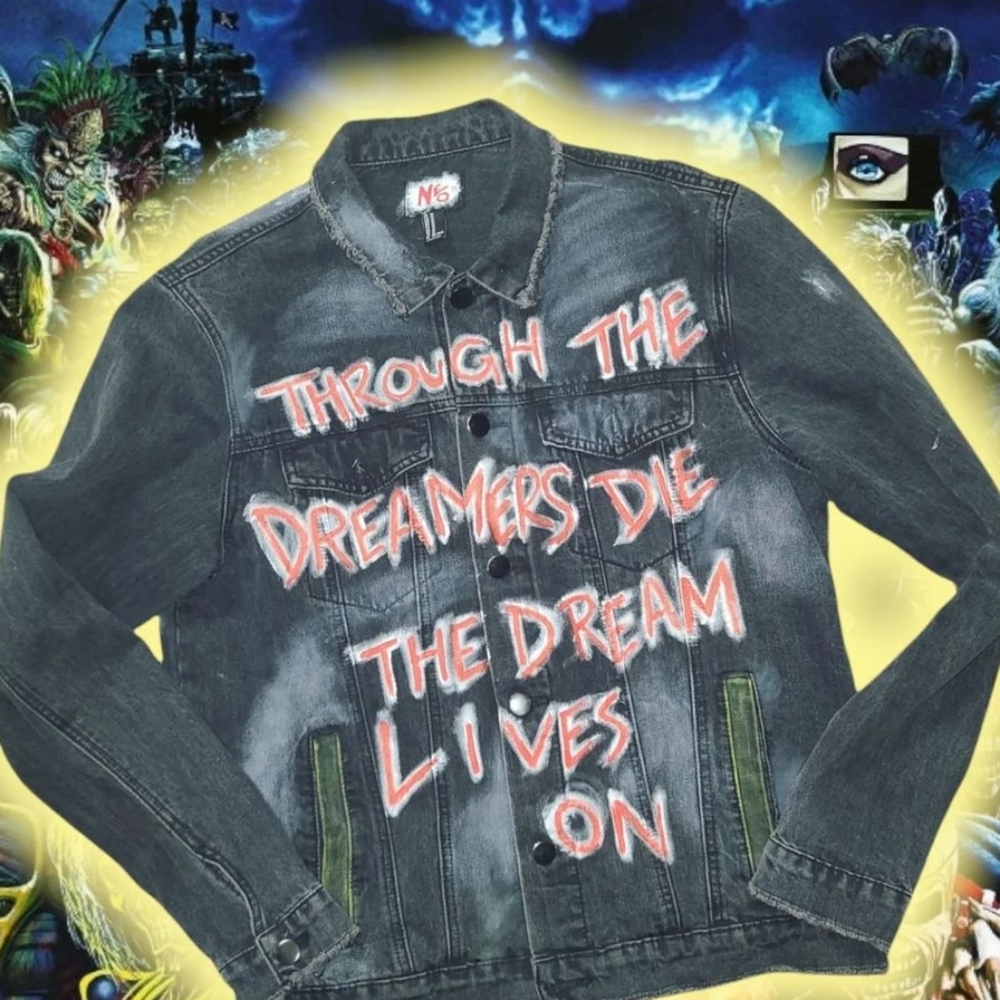 *SOLD*1of1 Iron maiden denim jacket